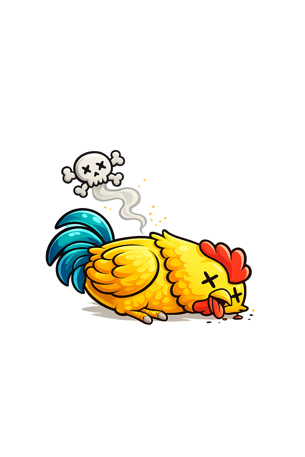 Dead CluckClock chicken